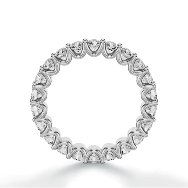 Pierścionek z brylantami eternity białe złoto SBO_002